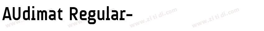 AUdimat Regular字体转换